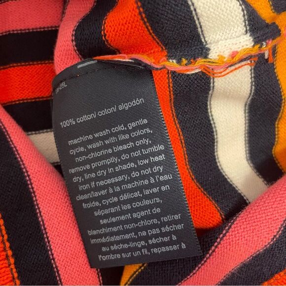 Tommy Hilfiger Stripped V Neck Cotton Long Sleeve Sweater S/P NWT - Picture 6 of 7